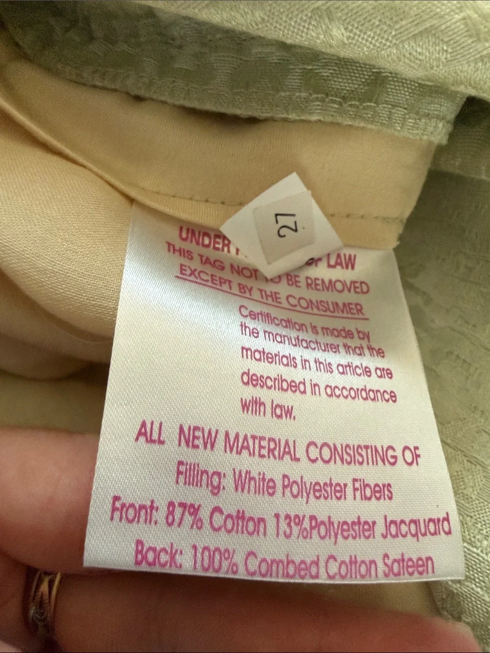 Vintage Soft Mint Bedding Set - 1 Queen Size Duvet 2 Standardize Pillow Shams